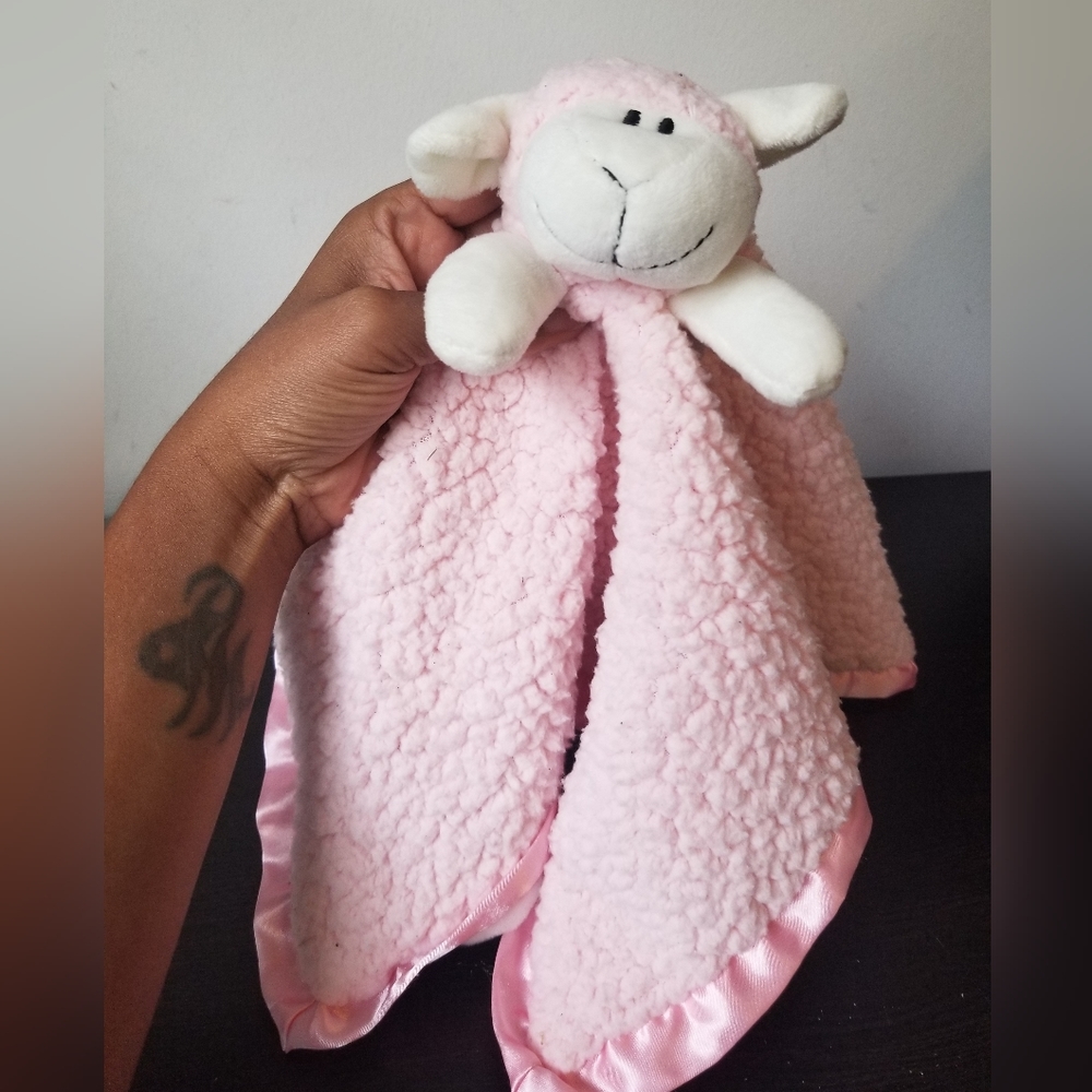 Stephan Baby Lamb Sherpa Pink Lovey